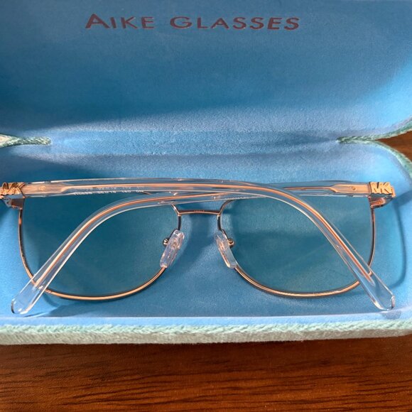 Michael Kors MK 1096 Stratton Blue Light Blocking Aviator Glasses/Rose Gold - Picture 8 of 13